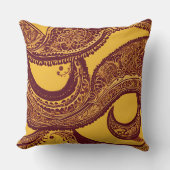 イエローアンビエンスAIアート クッション (正面)