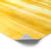 イエローアートカラー絵を描ポスタープリント ポスター (角)