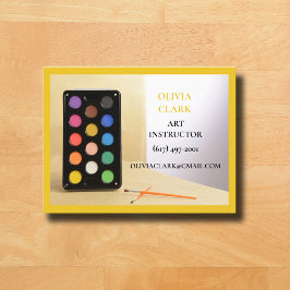 イエローアート先生講師アートクラス 名刺