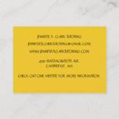 イエローアート先生講師アートクラス 名刺 (裏面)