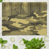 イエローアーミーキッチンハンドタオル キッチンタオル (折り畳み)