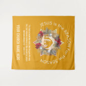 イエローイエスがクリスマスのタペストリーの理由 タペストリー (正面(横))