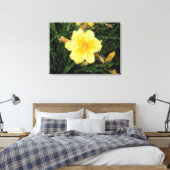 イエローイエローナルシカス花自然オリジナルアート キャンバスプリント (インサイチュ (寝室))