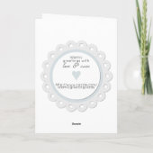 イエローイスラームAqeeqah祝いムスリムベビー カード (裏面)