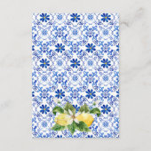 イエローイタリアンフローラレモンアコモデーション詳細 エンクロージャーカード (裏面)