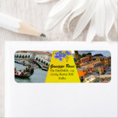 イエローイタリモダンアフローラカナルヴェニス自然 ラベル (インサイチュ)