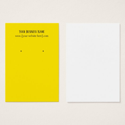 イエローイヤリング名刺 (正面&裏面)