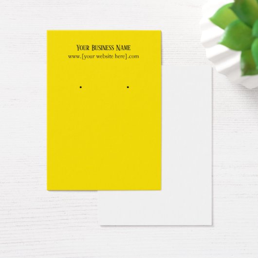 イエローイヤリング名刺 (デスク)