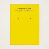 イエローイヤリング名刺 (正面)