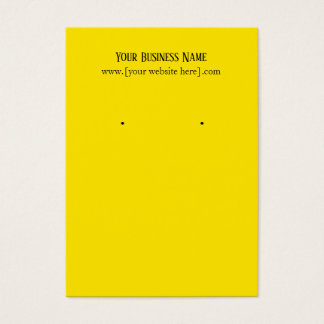 イエローイヤリング名刺