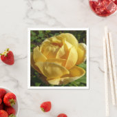 イエローイングリッシュバラ スタンダードカクテルナプキン (インサイチュ)