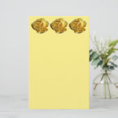 イエローイングリッシュバラ 便箋 (スタンド正面)