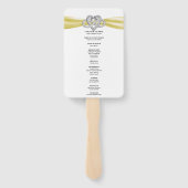 イエローインフィニティハート結婚式 プログラムファン ハンドファン (裏面)