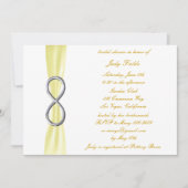 イエローインフィニティブライダルシャワー招待 招待状 (正面)