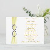 イエローインフィニティブライダルシャワー招待 招待状 (スタンド正面)