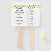 イエローインフィニティ結婚式 プログラムファン ハンドファン (正面&裏面)