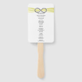 イエローインフィニティ結婚式 プログラムファン ハンドファン (裏面)