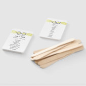 イエローインフィニティ結婚式 プログラムファン ハンドファン (組立なし)