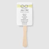 イエローインフィニティ結婚式 プログラムファン ハンドファン (正面)