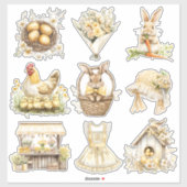 イエローイースターセット2 シール (シート)