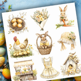 イエローイースターセット2 シール