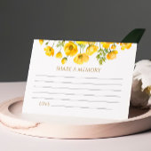 イエローウィルフラワーズ葬儀共有メモリカード 出欠カード