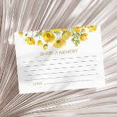 イエローウィルフラワーズ葬儀共有メモリカード 出欠カード