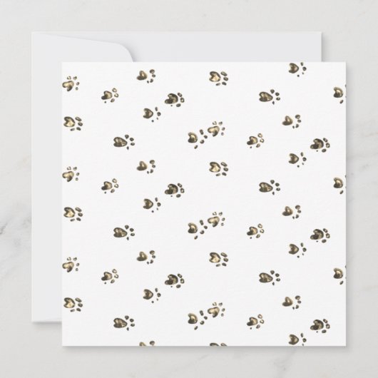 イエローウェルシュコーギードッグムームパピーペット誕生日 カード (裏面)