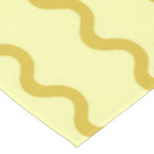 イエローウェーストライプムミニマリストモダンダイニングデコ テーブルクロス (アングル)