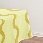 イエローウェーストライプムミニマリストモダンダイニングデコ テーブルクロス (インサイチュ)
