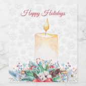 イエローウォーターのカラーキャンドル ワインラベル (シングルラベル)