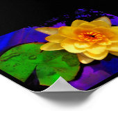 イエローウォーターゆり、プリント ポスター (角)