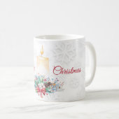 イエローウォーターカラーキャンドル及びカラフルリース コーヒーマグカップ (正面右)