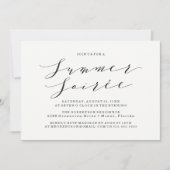 イエローウォーターカラーサマーソーリーパーティの招待状 招待状 (正面)