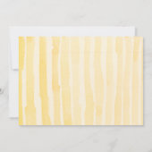 イエローウォーターカラーサマーソーリーパーティの招待状 招待状 (裏面)