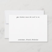 イエローウォーターカラーチューリップフラットサンキューカード サンキューカード (裏面)