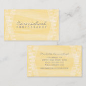 イエローウォーターカラーデコ名刺 名刺 (正面/裏面)