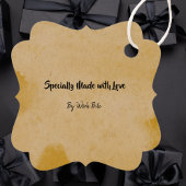 イエローウォーターカラービジネスQrコード包装ラベル フェイバータグ