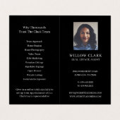 イエローウォーターカラーフロントドアフォト&サービス 名刺 (内部フラット)