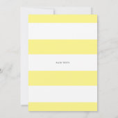 イエローウォーターバラガーランドベビー賛美ズ 招待状 (裏面)