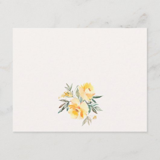 イエローウォーターバラフラワーバン結婚チの詳細 エンクロージャーカード (裏面)