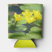 イエローウォーターリリーとダンセルフライクーラーボックス 缶クーラー (正面)