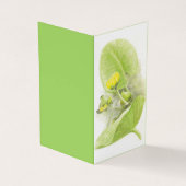 イエローウォーターリリー鉛筆のスケッチ 名刺 (外部)