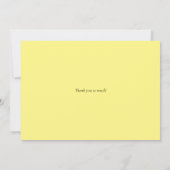 イエローウォーター色のバラと牡丹 サンキューカード (裏面)