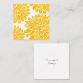 イエローウォーター色ジニアス ノートカード (正面/裏面)