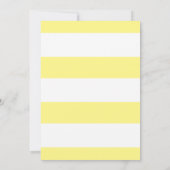 イエローウォーター色バラフローラバルミツワー 招待状 (裏面)