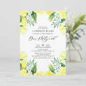 イエローウォーター色バラフローラバー(ユダヤ教の)バル・ミツバー 招待状 (スタンド正面)