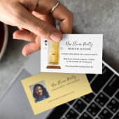 イエローウォーター色フロントドア実在エステートフォト 名刺