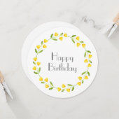 イエローウォーター色フローラリースカード カード (正面/裏面インサイチュ)