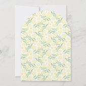 イエローウォーター色フローラ結婚式招待状 招待状 (裏面)